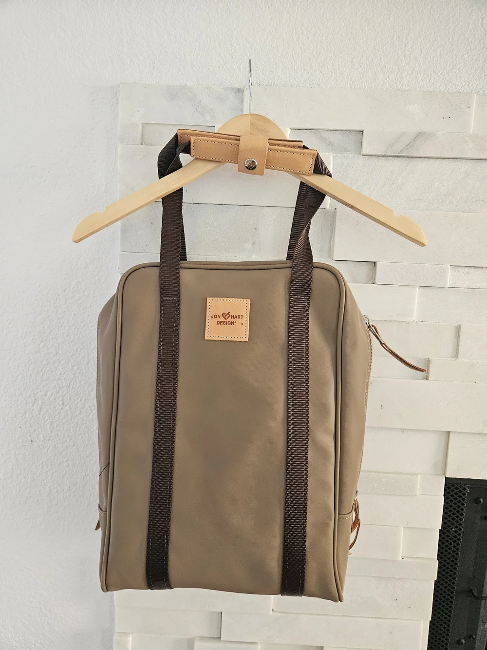 Jon Hart Design Taupe/Tan Men's/saddel. Golf Shoe Bag/ Wine Cooler/ Lunch Tote/